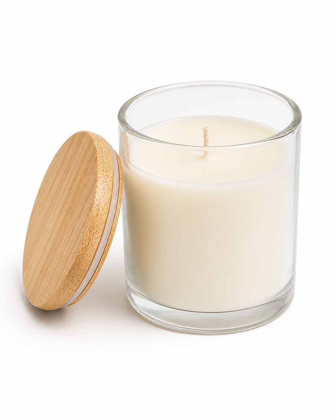 Scented candle with lid