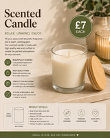 Scented candle with lid